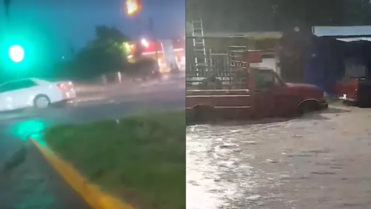 Tromba azota Apatzingán; inundaciones y afectaciones viales