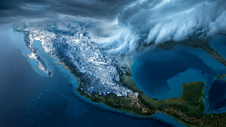 Masa de aire frío en México, estados afectados por frío y lluvias