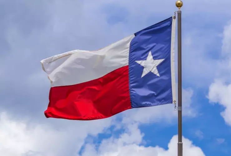La bandera de Texas.
