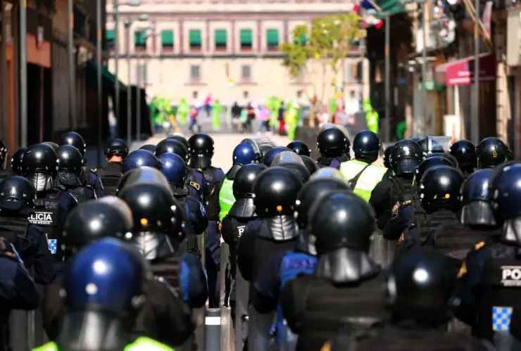 Feminist Groups Protest Against Police Brutality In Mexico City