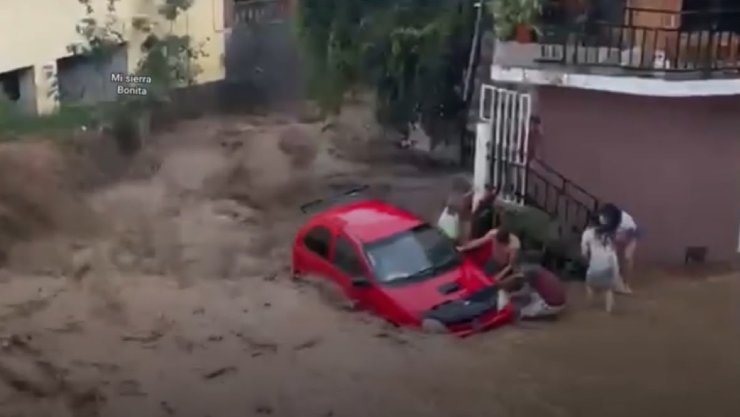 Inundación en Querétaro
