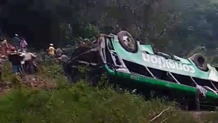 accidente de autobús en Veracruz