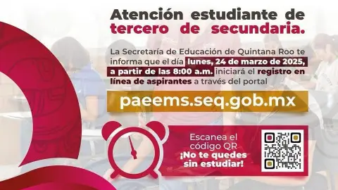 Inicia el registro para el examen Paeems 2025 en Quintana Roo