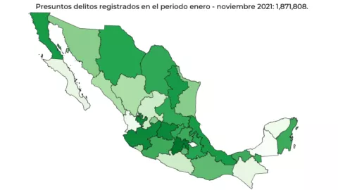 cuáles fueron delitos comunes 2021