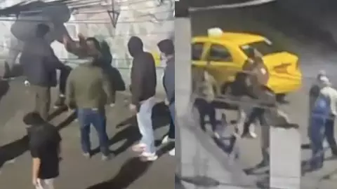 En el hospital… así terminaron delincuentes tras intento de asalto a taxistas
