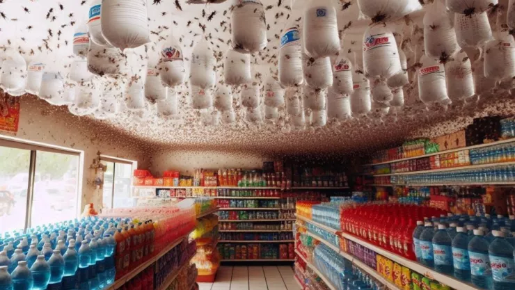 ¿Colgar bolsas con agua ahuyenta a las moscas? Esto sabemos