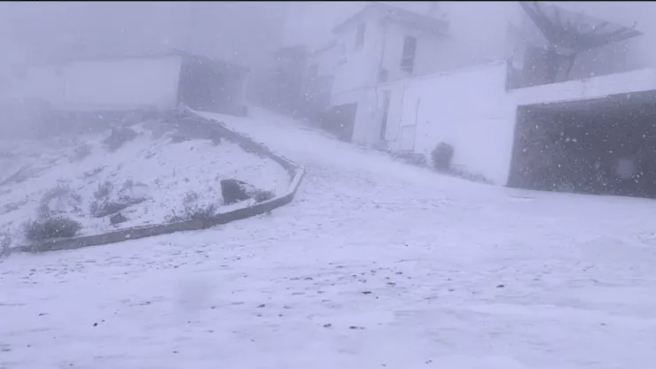 Primera nevada en el Cofre de Perote, Veracruz