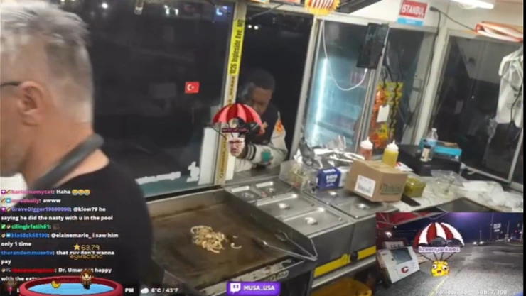 Streamer asaltado en vivo mientras vendía hot dogs en su food truck