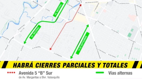 cierre de vialidad 21 de enero