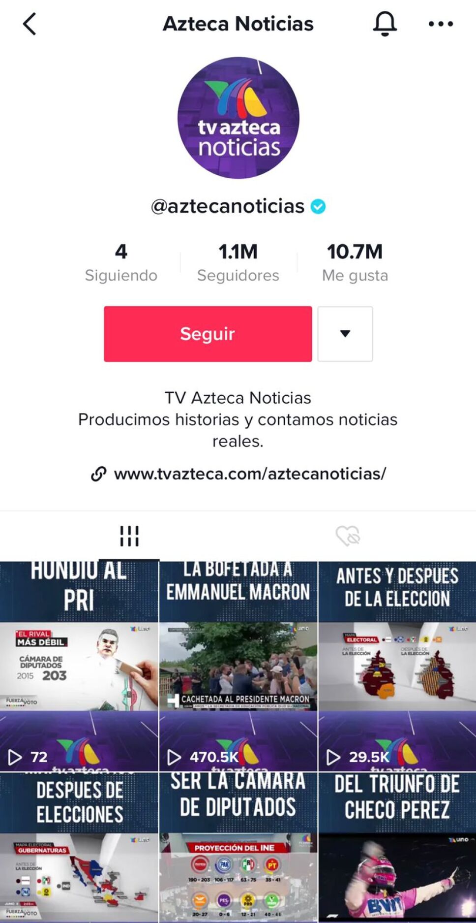 TikTok de Azteca Noticias