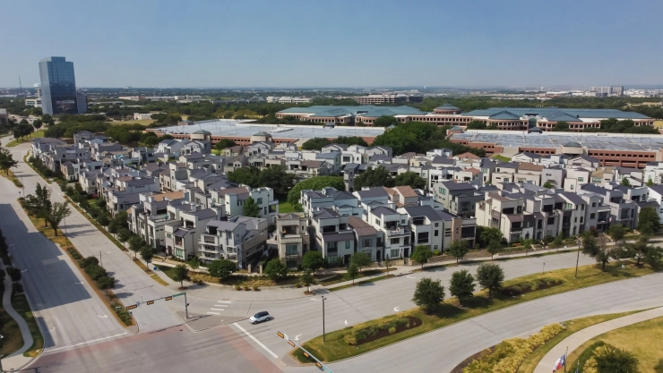 Vista de la ciudad de Plano, Texas
