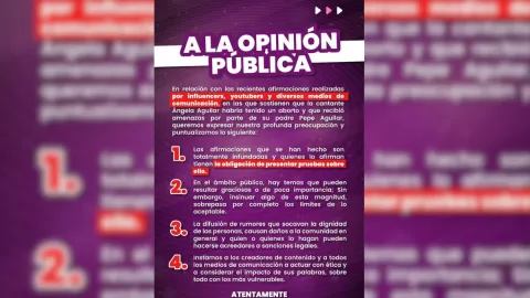 Comunicado de los Aguilar