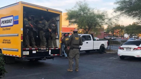 Redada contra migrantes en Los Ángeles el 6 de agosto de 2025.