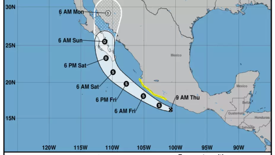 El ciclón tropical “Raymond” podría llegar el fin de semana a BCS