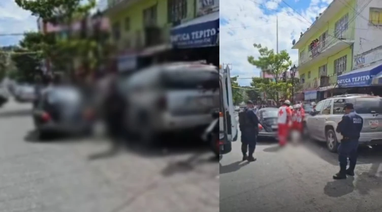 El cuerpo de Raúl Augusto Gracida, excoordinador de la policía municipal de Chilpancingo quedó sobre el asfalto tras ser asesinado