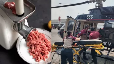Adolescente perdió la mano con un molino de carne en Iztapalapa