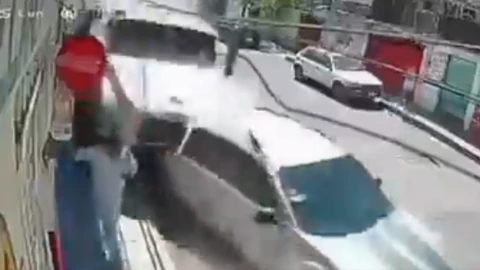 Accidente de pipa en Edomex