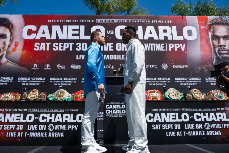Canelo Charlo conferencia de prensa box los angeles