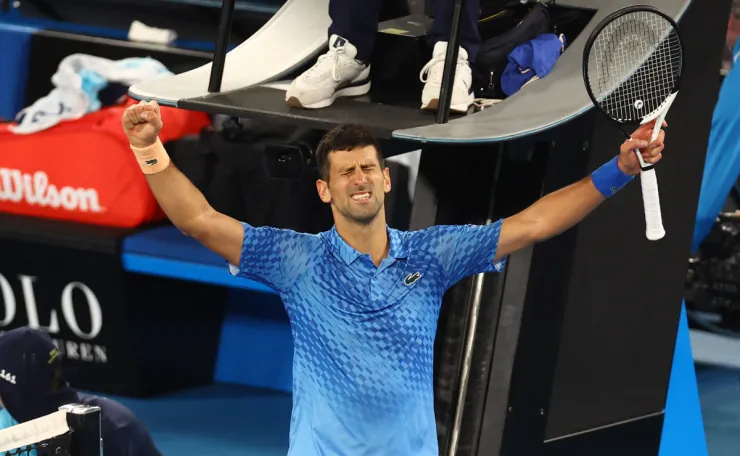 Novak Djokovic en el Abierto de Australia