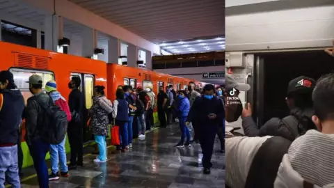 Metro de la CDMX circula con puertas abiertas