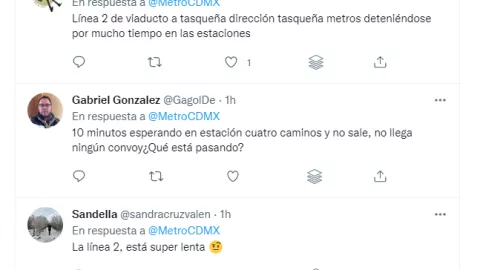 Usuarios reportan retrasos en la Línea 2 del Metro CDMX