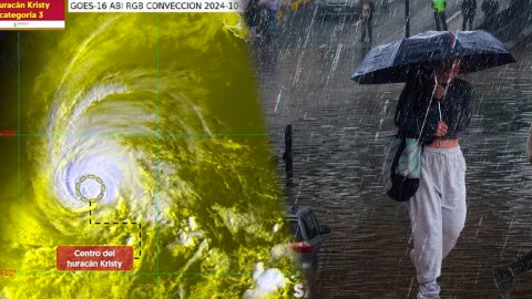 Huracán Kristy se debilita a Categoría 3 frente a la península de Baja California Sur