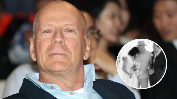 Bruce Willis aparece en EMOTIVO momento con su hija, y conmueve a sus fans en el día de su boda