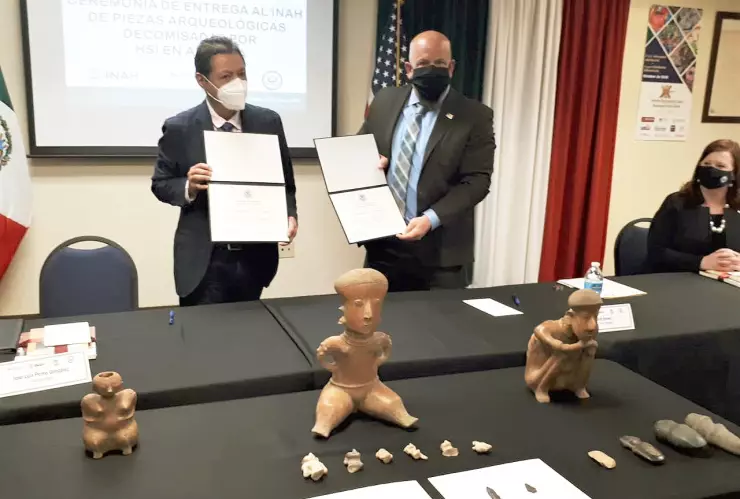 EUA regresa a México 280 piezas arqueológicas decomisadas en aduanas