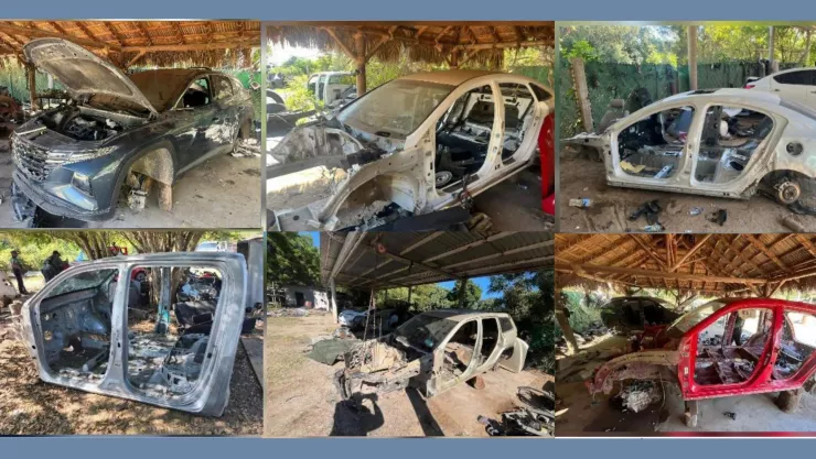 Localizan deshuesadero de carros en Eldorado, Sinaloa..jpg