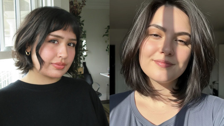 5 cortes de cabello bob para caras redondas y gorditas
