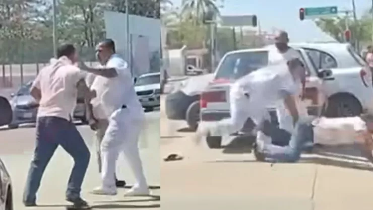 Taxista y enfermero se agarran a golpes en Coatzacoalcos