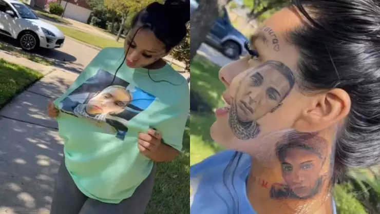 ¿Prueba de amor? Se tatúa la cara de su novio infiel para recuperarlo