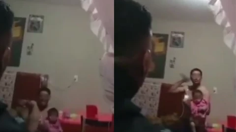 Hombre toma rehen hija bebé