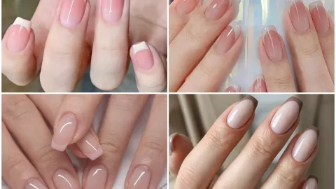 French - uñas acrílicas naturales