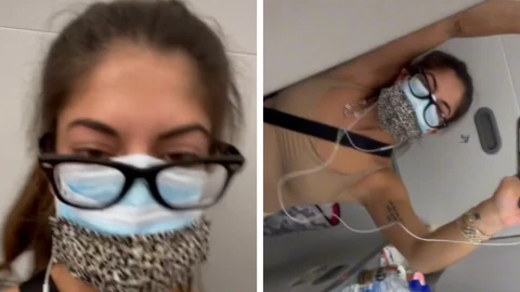 maestra baño avión Covid-19