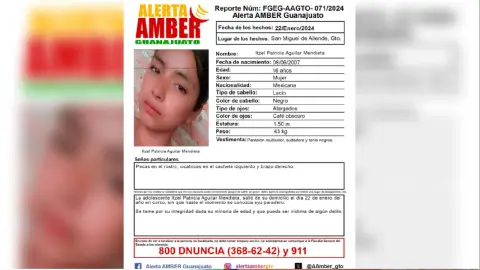 Itzel Patricia Aguilar Mendieta | Alerta Amber Guanajuato