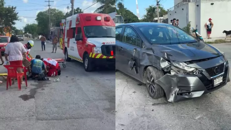 ÚLTIMA HORA: Se registra fuerte accidente en Cancún HOY, se reporta una mujer lesionada