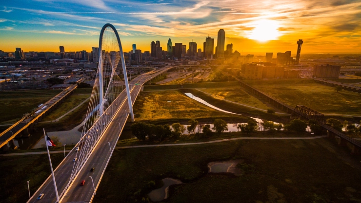 Amanecer en Dallas, Texas