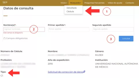 proceso para validar la cédula profesional de una persona en el registro nacional de profesiones.jpg