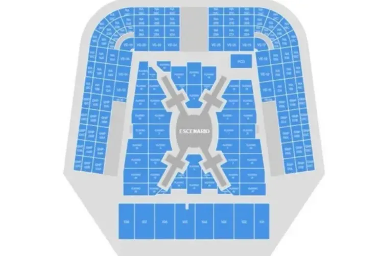 Así será el mapa oficial del concierto de BTS en México escenario 360 y zonas disponibles