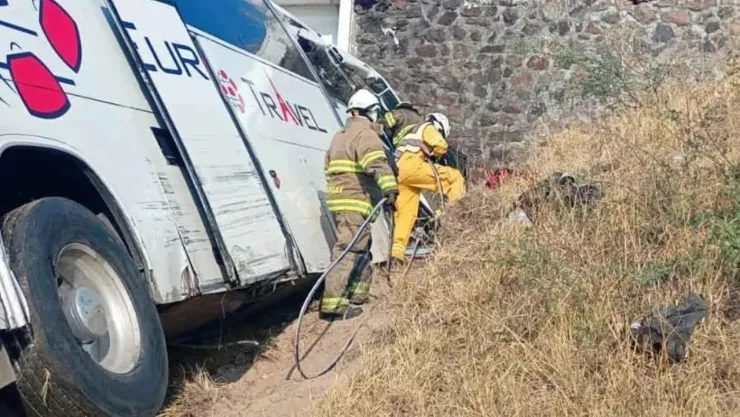 Volcadura en carretera