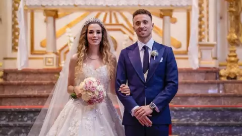 Así fue la boda del futbolista Diogo Jota 11 días antes de su muerte