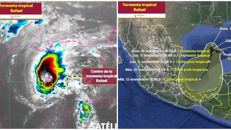 ¡Atención! Tormenta Tropical “Rafael” modifica su ruta