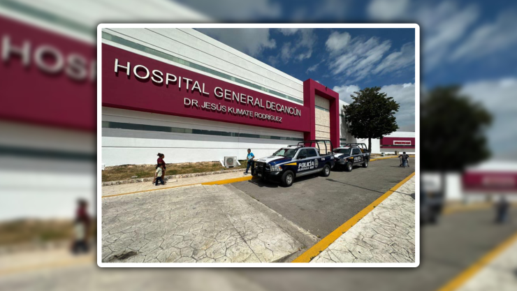 Policía de Benito Juárez niega que civil le quitara arma a un agente en el Hospital General de Cancún.jpg