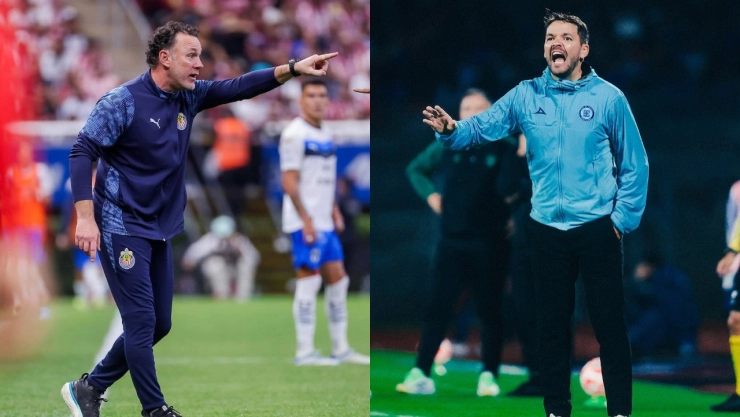 Nicolás Larcamón y Gabriel Milito