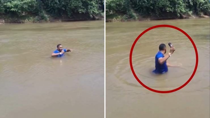 Reportero encuentra cadáver de niña desaparecida en río de Brasil.png