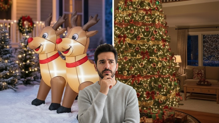 Adornos inflables o árbol de Navidad: cuál decoración gasta más luz en esta temporada, según la IA