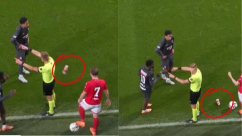 El árbitro del Standard Lieja vs Royal fue agredido por un aficionado