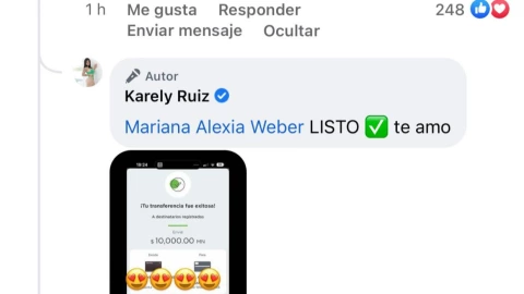 reaccion karely ruiz regala dinero fan