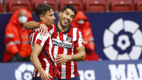 Luis Su&aacute;rez festeja su gol